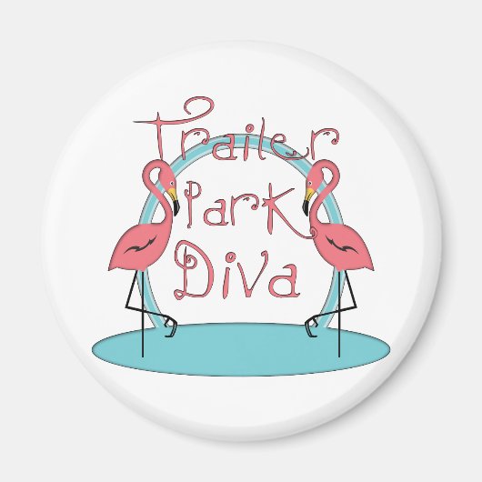 Funny Trailer Park Shirten en Gifts Magneet (Voorkant)