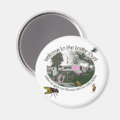 Funny Trailer Park Shirten en Gifts Magneet (Voorkant / Achterkant)