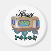 Funny Trailer Park Shirten en Gifts Magneet (Voorkant)
