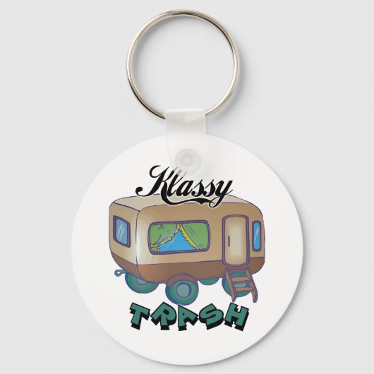 Funny Trailer Park Shirten en Gifts Sleutelhanger (Voorkant)