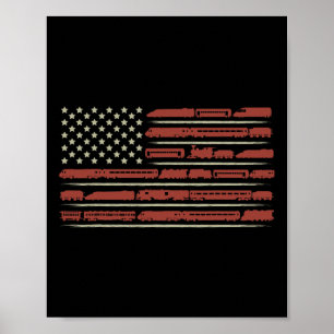 Funny Train Collector Gift Adults Conductor Model Poster