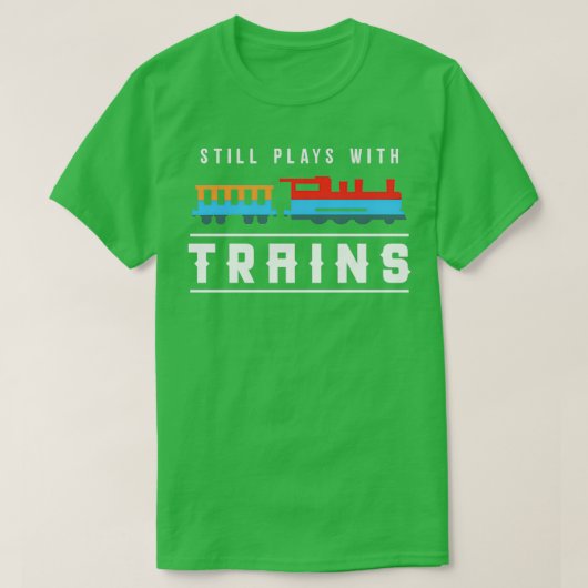 Funny Train Conductor Train Watching Gift 5 T-shirt (Design voorkant)
