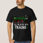 Funny Train For Trains Lovers Men Train Engine Dri T-shirt (Voorkant)