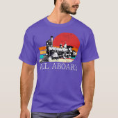 Funny Train Tram-model locomotief T-shirt (Voorkant)