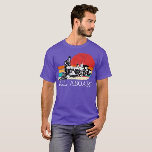 Funny Train Tram-model locomotief T-shirt (Voorkant volledig)