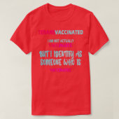 Funny Trans gevaccineerd T-shirt (Design voorkant)