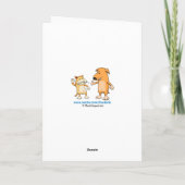 Funny Trapped Goldfish Birthday Kaart (Achterkant)