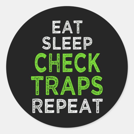 Funny Trapping Furbearer Hunting Ronde Sticker (Voorkant)