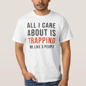 Funny Trapping Shirt voor Trappers (Voorkant)
