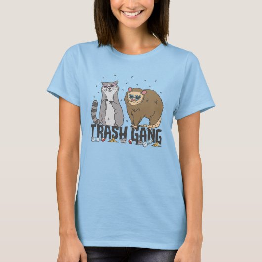 Funny Trash Gang T-shirt (Voorkant)