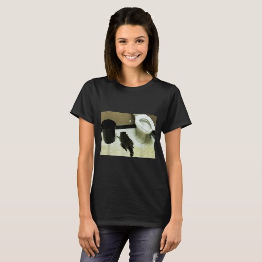 Funny Trashed Panda Drunk Racoon  T-shirt (Voorkant volledig)