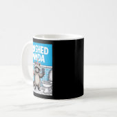 Funny Trashed Panda Raccoon Gets Drunk 1ff512797a7 Koffiemok (Voorkant links)