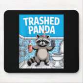 Funny Trashed Panda Raccoon Gets Drunk 1ff512797a7 Muismat (Voorkant)
