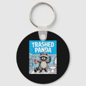 Funny Trashed Panda Raccoon Gets Drunk 1ff512797a7 Sleutelhanger (Voorkant)