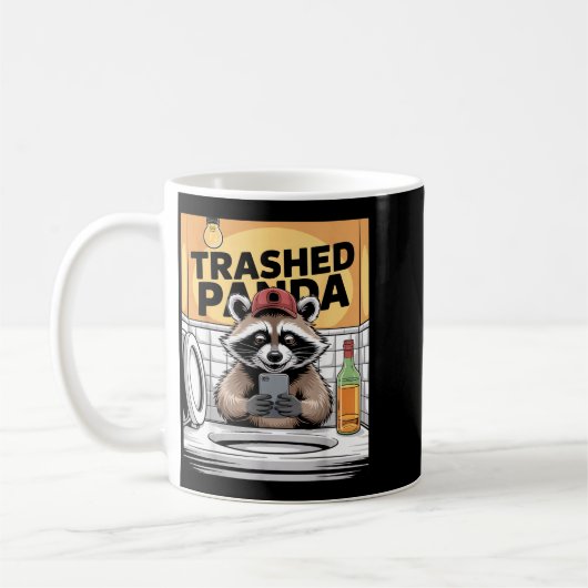 Funny Trashed Panda Raccoon Gets Drunk Koffiemok (Links)