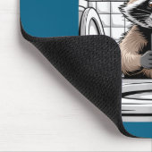 Funny Trashed Panda Raccoon Gets Drunk  Muismat (Hoek)