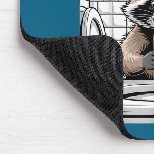 Funny Trashed Panda Raccoon Gets Drunk Muismat (Hoek)