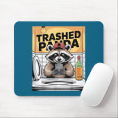 Funny Trashed Panda Raccoon Gets Drunk  Muismat (Met muis)