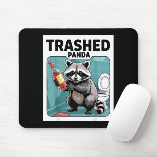 Funny Trashed Panda Raccoon Gets Drunk  Muismat (Met muis)