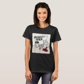 Funny Trashed Panda Racoon Gets Drunk T-shirt (Voorkant volledig)
