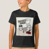 Funny Trashed Panda Racoon Gets Drunk T-shirt (Voorkant)