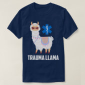 Funny Trauma Llama Emt Er Nurse First Responder Ga T-shirt (Design voorkant)