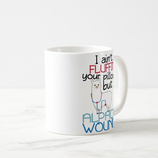Funny Trauma Nurse Alpaca Wound Cofee Mok Gift (Voorkant rechts)