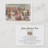 Funny Travel Agent of Tour Operator- Two Sided Visitekaartje (Voorkant / Achterkant)