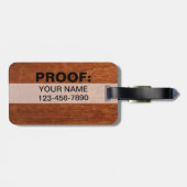 Funny Travel Baggage Claim | Niet Yours Rustic Bagagelabel (Achterkant horizontaal)