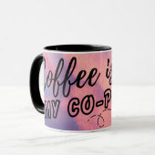 Funny Travel Coffee Mug – cadeau voor koffieliefhe Mok (Voorkant links)