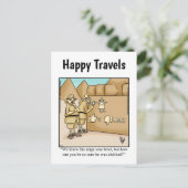 Funny Travel Humor Briefkaart (Staand voorkant)