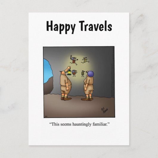 Funny Travel Humor Briefkaart (Voorkant)