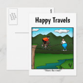 Funny Travel Humor Briefkaart (Voorkant / Achterkant)