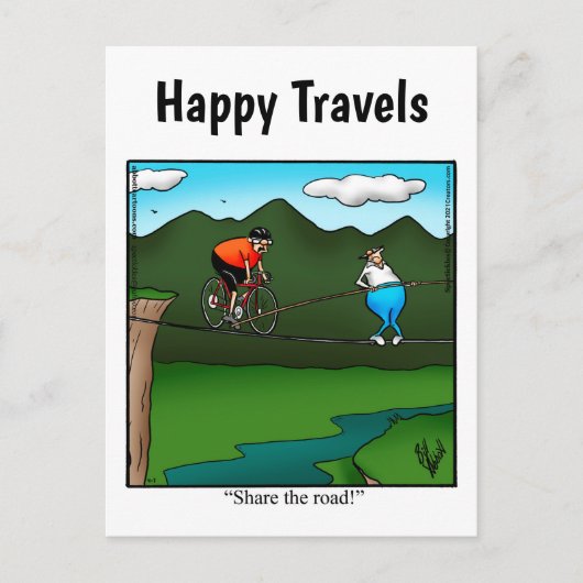 Funny Travel Humor Briefkaart (Voorkant)