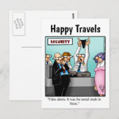 Funny Travel Humor Briefkaart (Voorkant / Achterkant)