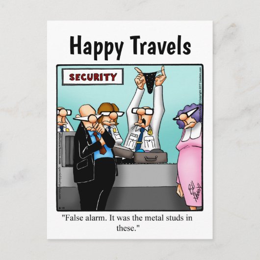 Funny Travel Humor Briefkaart (Voorkant)