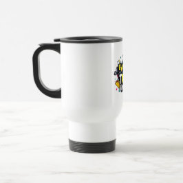 Funny Travel Mug – Fitness & Foodie Commuter Cup Reisbeker