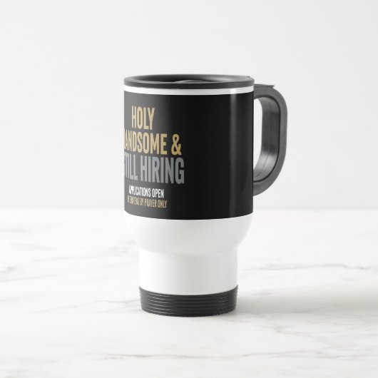 Funny  Travel Mug For Single Christian Men Reisbeker (Voorkant rechts)
