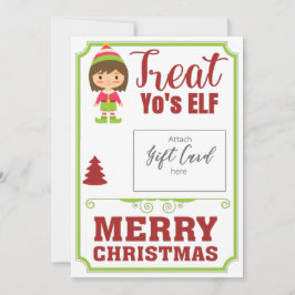 Funny Treat Yo's ELF kerstcadeau Voucher Holder