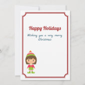 Funny Treat Yo's ELF kerstcadeau Voucher Holder (Achterkant)