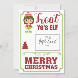 Funny Treat Yo's ELF kerstcadeau Voucher Holder