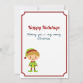 Funny Treat YoursELF Kerstmis Gift Voucher Holder (Achterkant)