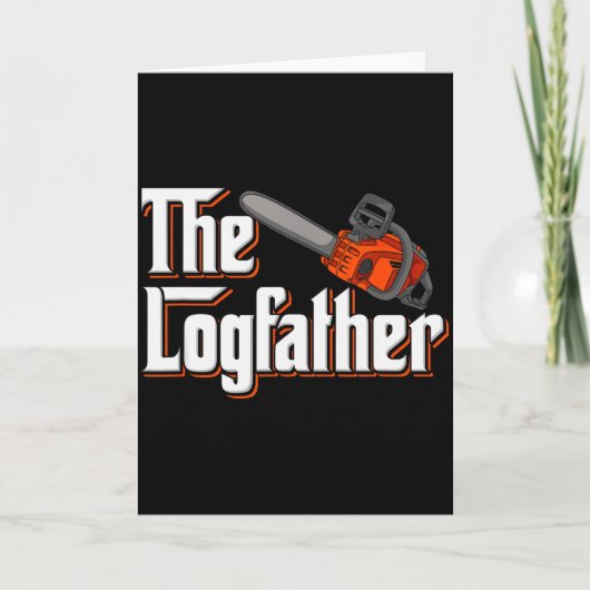 Funny Tree Care I Arborist Forest Chainsaw  Kaart (Voorkant)