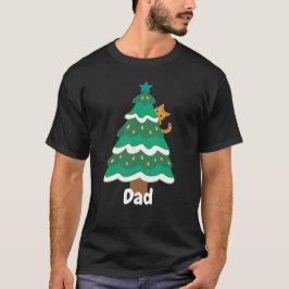 Funny Tree Cat Kerstfeestay Family T-Shirt