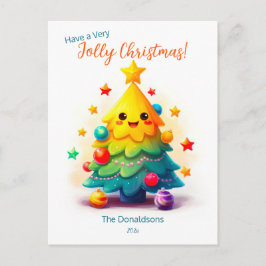 Funny Tree Christmas Briefkaart