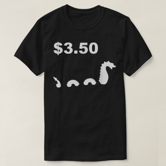 Funny Tree Fiddy Loch Ness Monster Drie 50 T-shirt (Design voorkant)