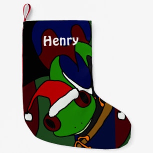 Funny Tree Frog Art kerststop Kleine Kerstsok