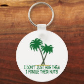 Funny tree hugger sleutelhanger (Voorkant)