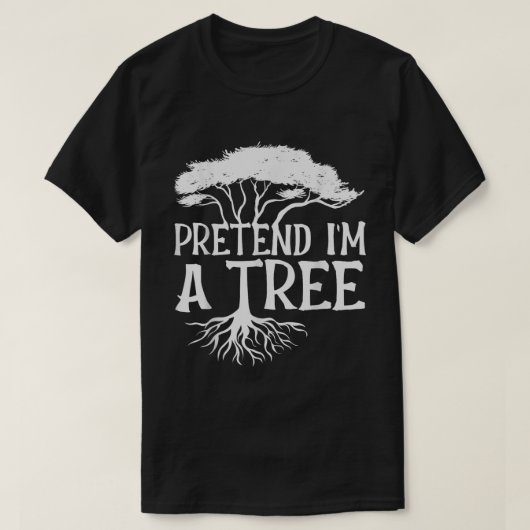 Funny Tree Joke Shirt for Quiet People (Design voorkant)