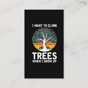 Funny Tree Kind Arborist Future Job Visitekaartje